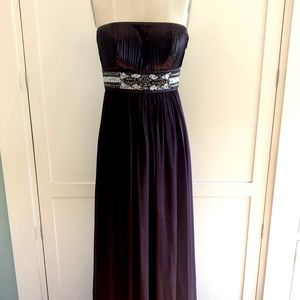 Carlos Miele Stunning Plum Strapless Dress ☆ New w Tags